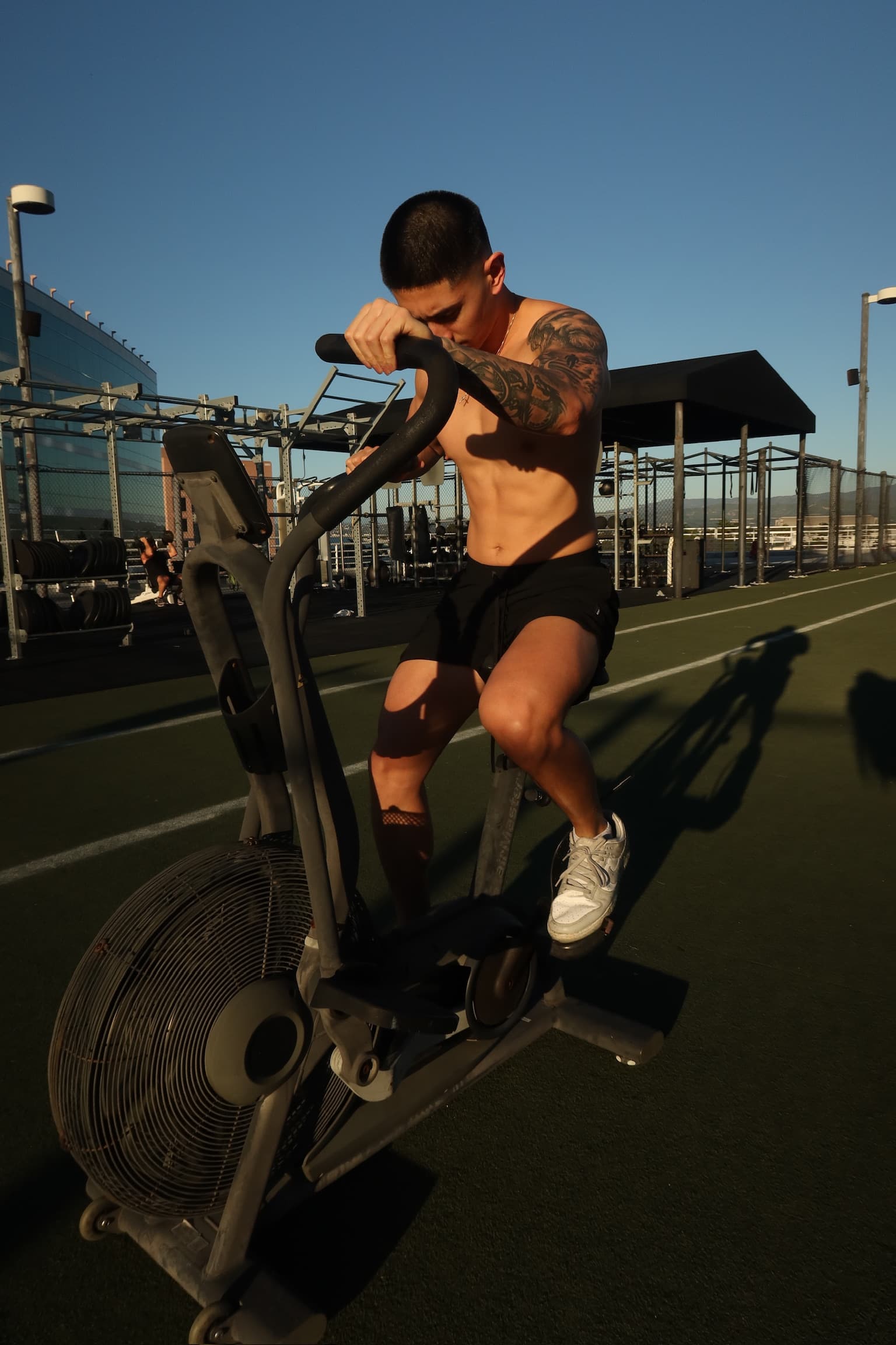 Client achieving fat loss results through structured personal training program in Orange County.